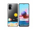Funda Gel Transparente para Xiaomi Redmi Note 10 / 10S diseño Playa Dibujos