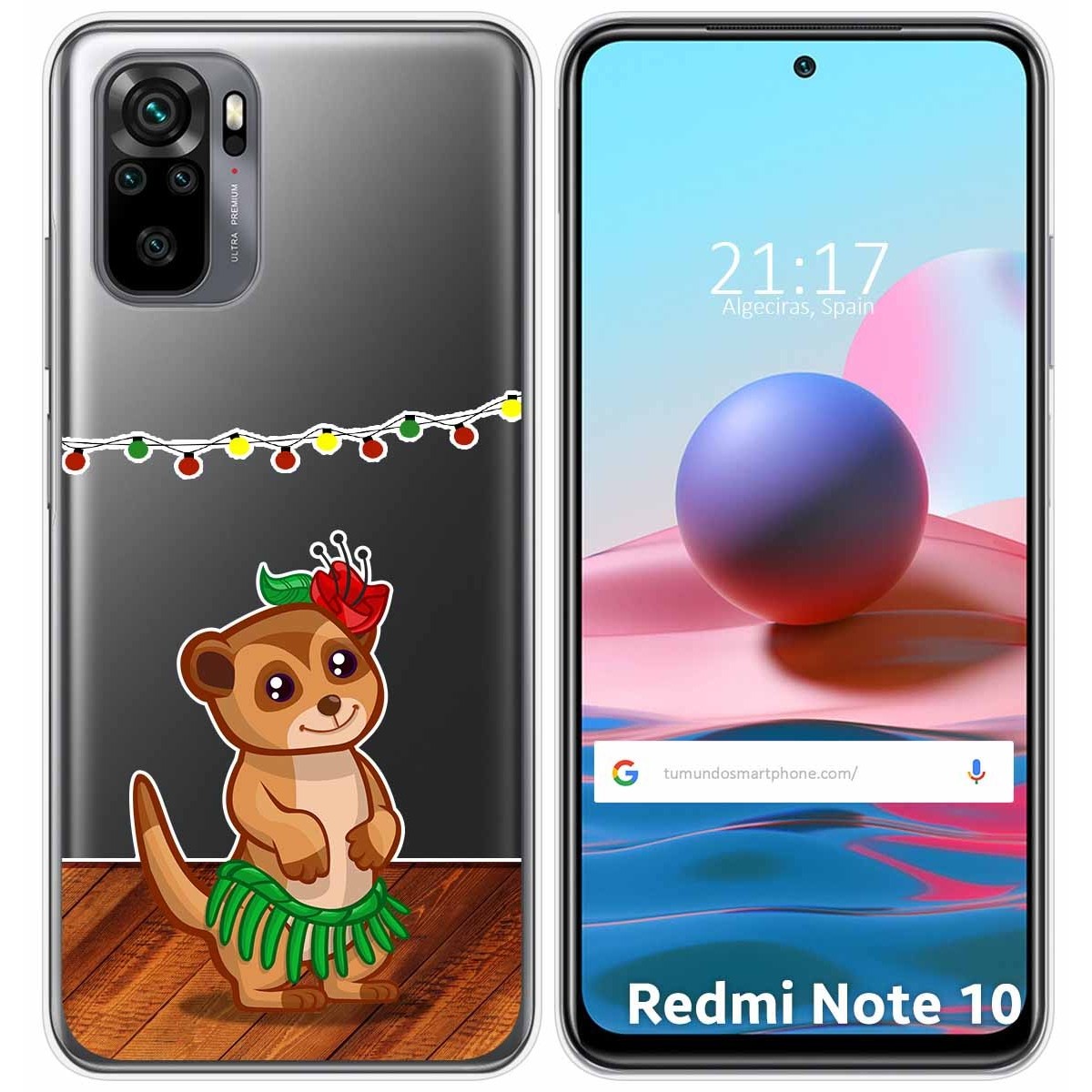 Funda Gel Transparente para Xiaomi Redmi Note 10 / 10S diseño Suricata Dibujos