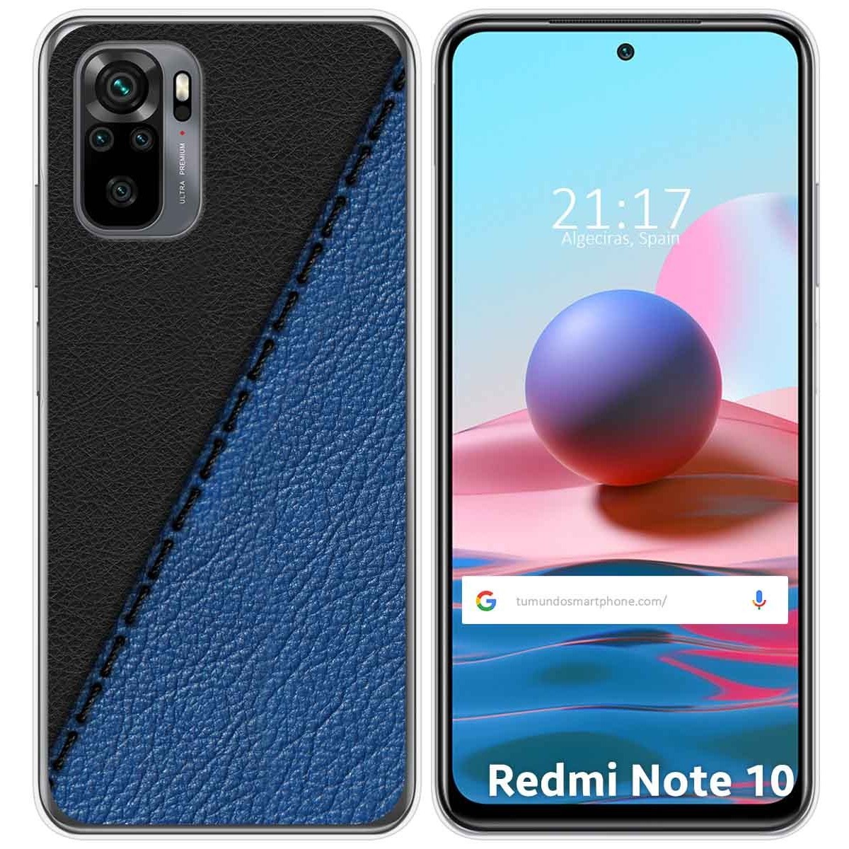 Funda Gel Tpu para Xiaomi Redmi Note 10 / 10S diseño Cuero 02 Dibujos