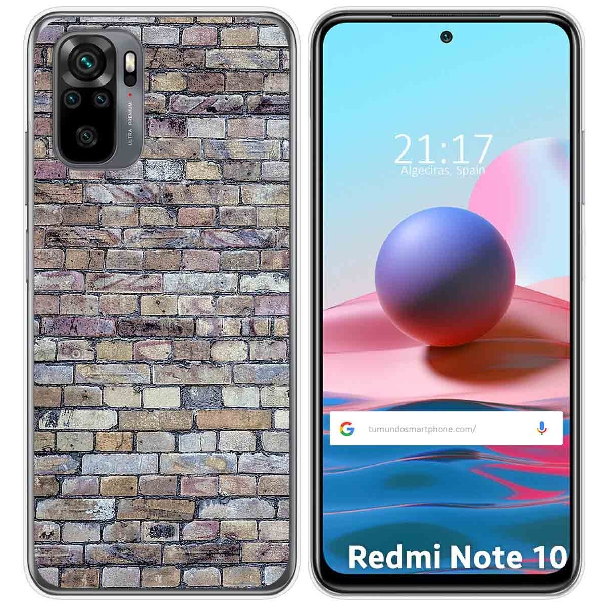 Funda Gel Tpu para Xiaomi Redmi Note 10 / 10S diseño Ladrillo 02 Dibujos
