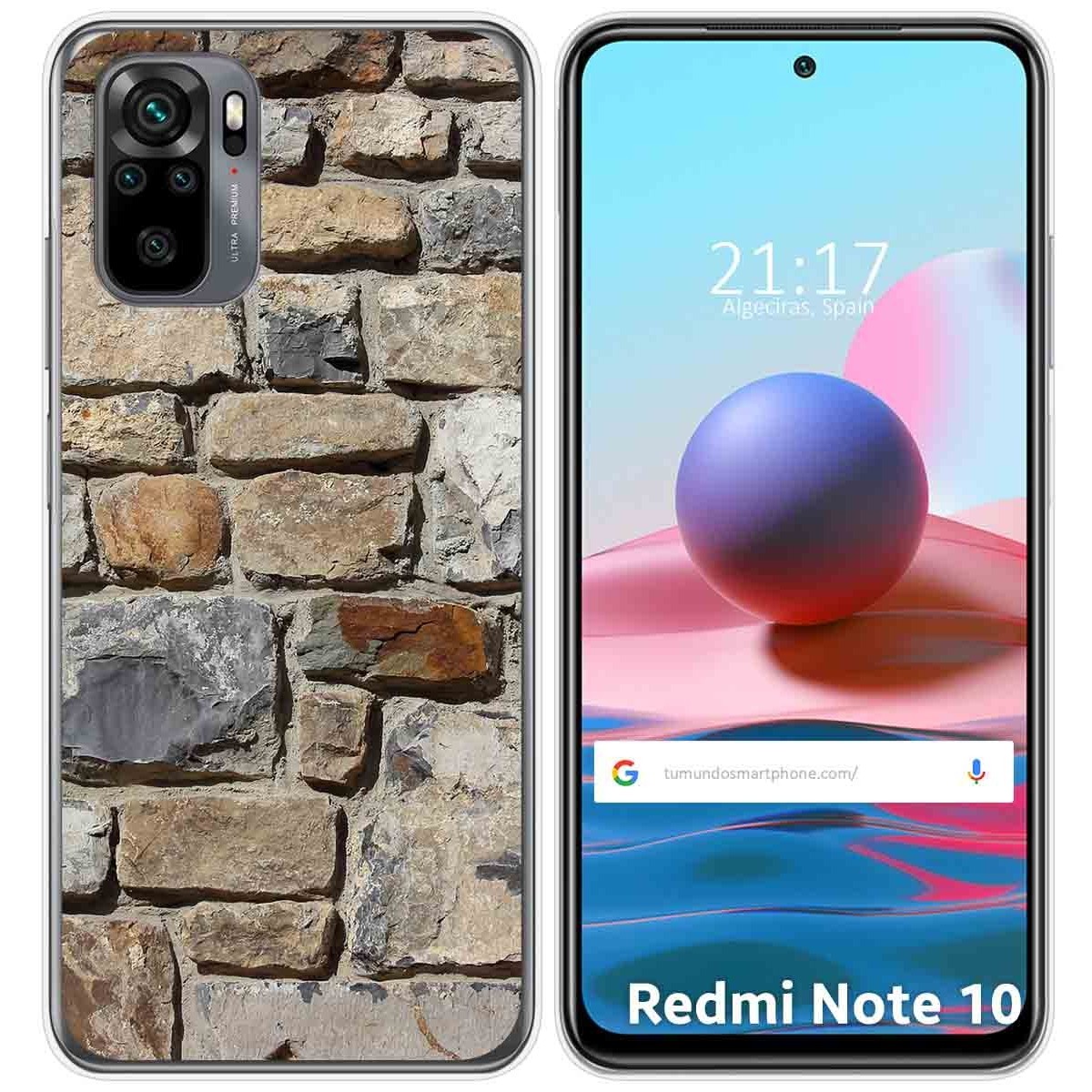 Funda Gel Tpu para Xiaomi Redmi Note 10 / 10S diseño Ladrillo 03 Dibujos