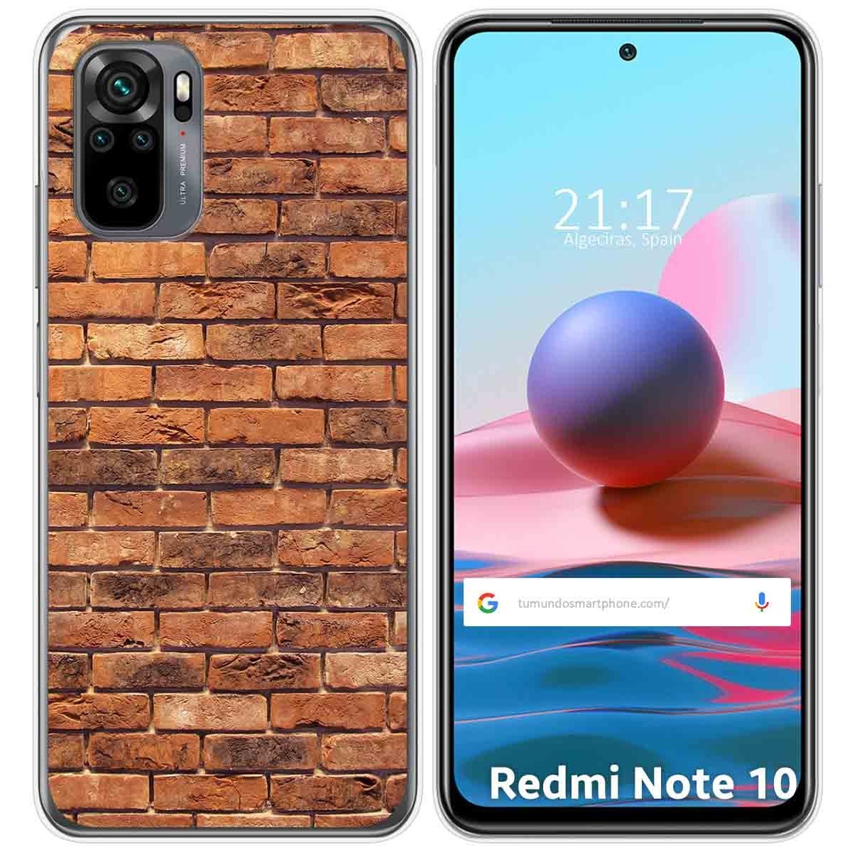 Funda Gel Tpu para Xiaomi Redmi Note 10 / 10S diseño Ladrillo 04 Dibujos