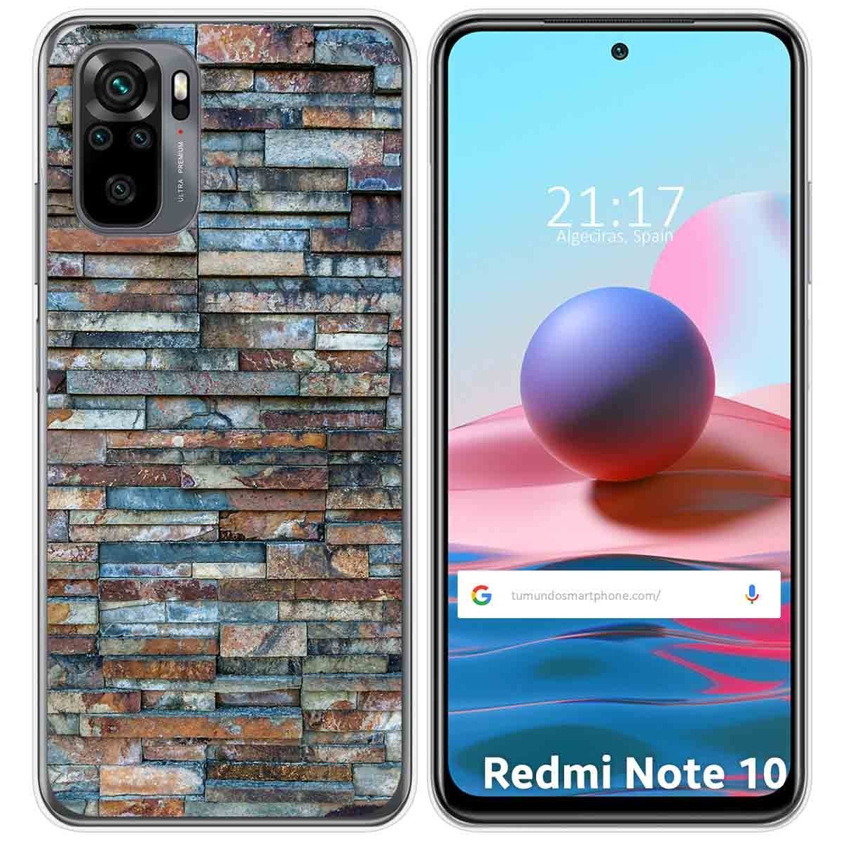 Funda Gel Tpu para Xiaomi Redmi Note 10 / 10S diseño Ladrillo 05 Dibujos