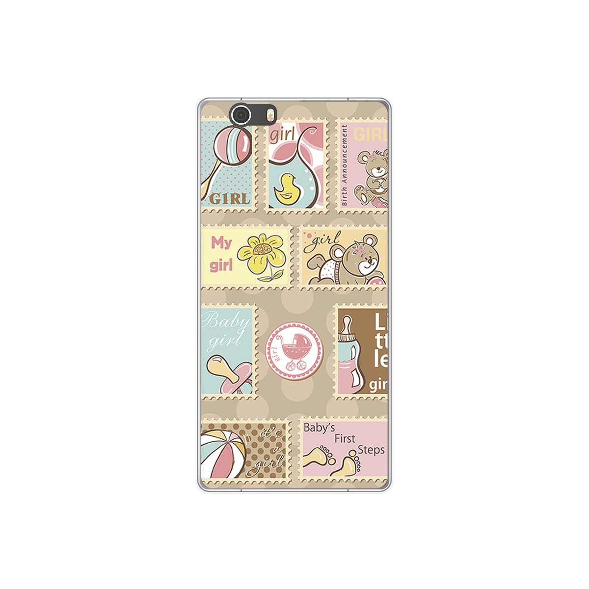 Funda Gel Tpu para Elephone M2 Diseño Sellos Dibujos