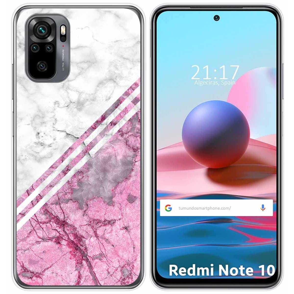 Funda Gel Tpu para Xiaomi Redmi Note 10 / 10S diseño Mármol 03 Dibujos