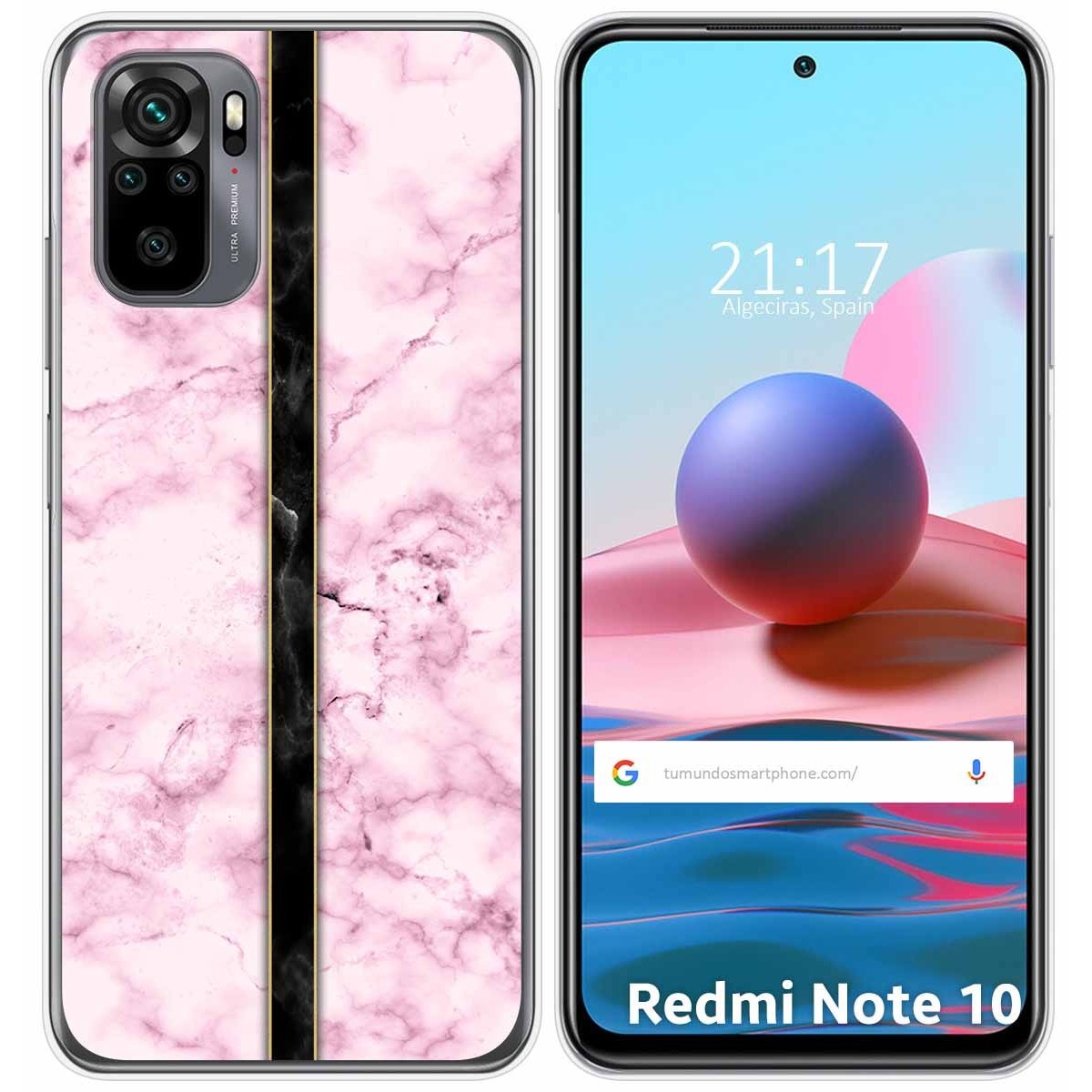 Funda Gel Tpu para Xiaomi Redmi Note 10 / 10S diseño Mármol 04 Dibujos