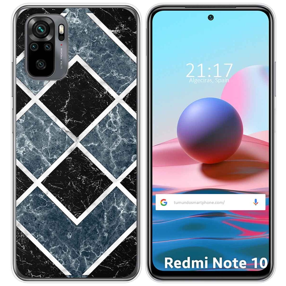 Funda Gel Tpu para Xiaomi Redmi Note 10 / 10S diseño Mármol 06 Dibujos