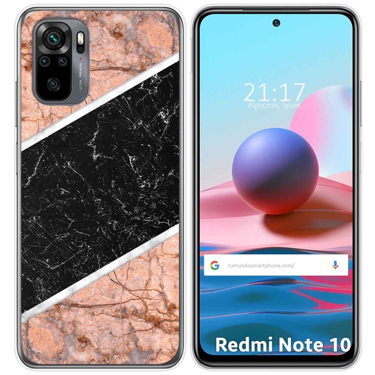 Funda Gel Tpu para Xiaomi Redmi Note 10 / 10S diseño Mármol 07 Dibujos