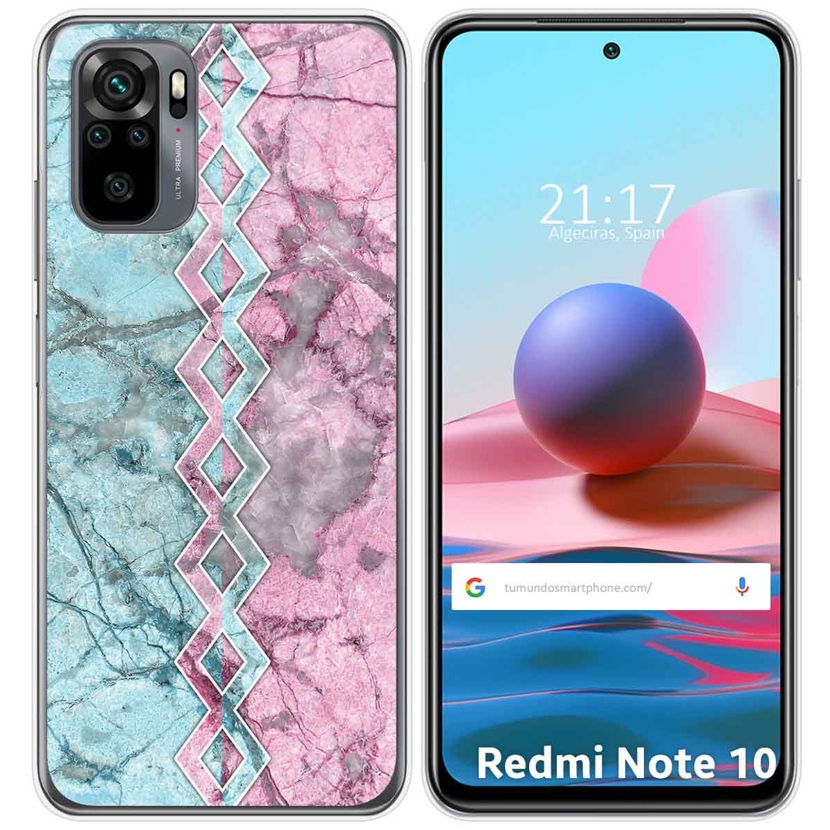 Funda Gel Tpu para Xiaomi Redmi Note 10 / 10S diseño Mármol 08 Dibujos