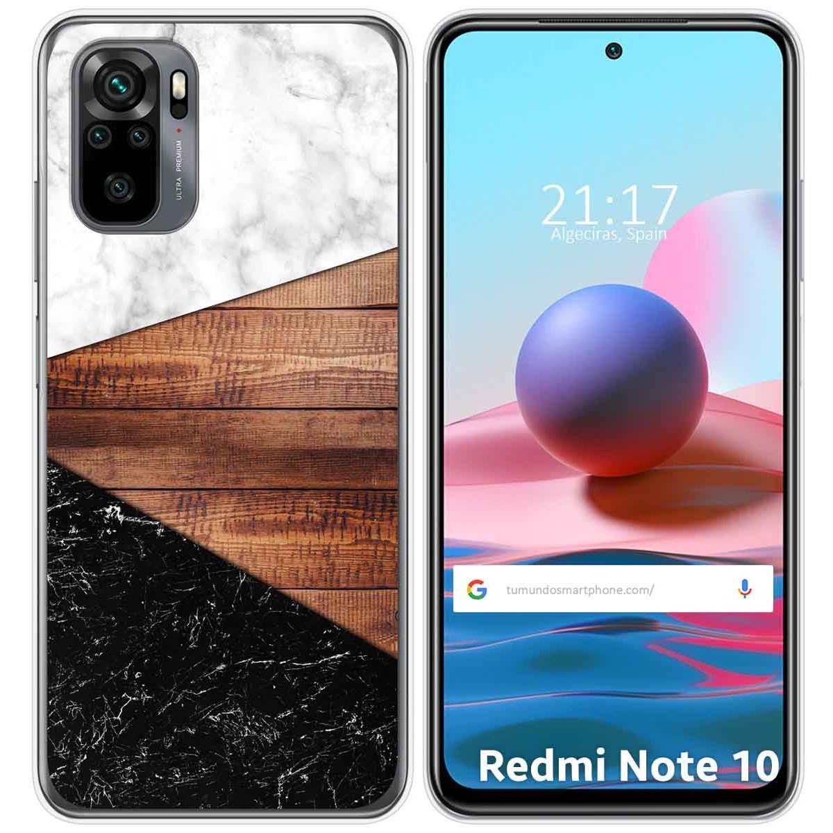 Funda Gel Tpu para Xiaomi Redmi Note 10 / 10S diseño Mármol 11 Dibujos