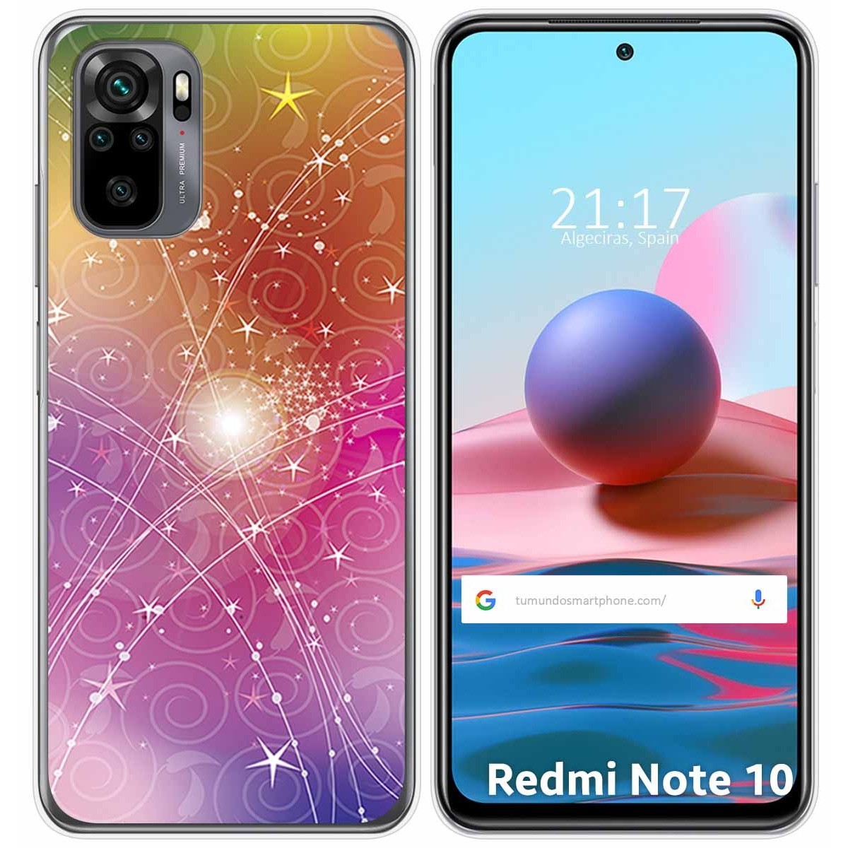 Funda Gel Tpu para Xiaomi Redmi Note 10 / 10S diseño Abstracto Dibujos