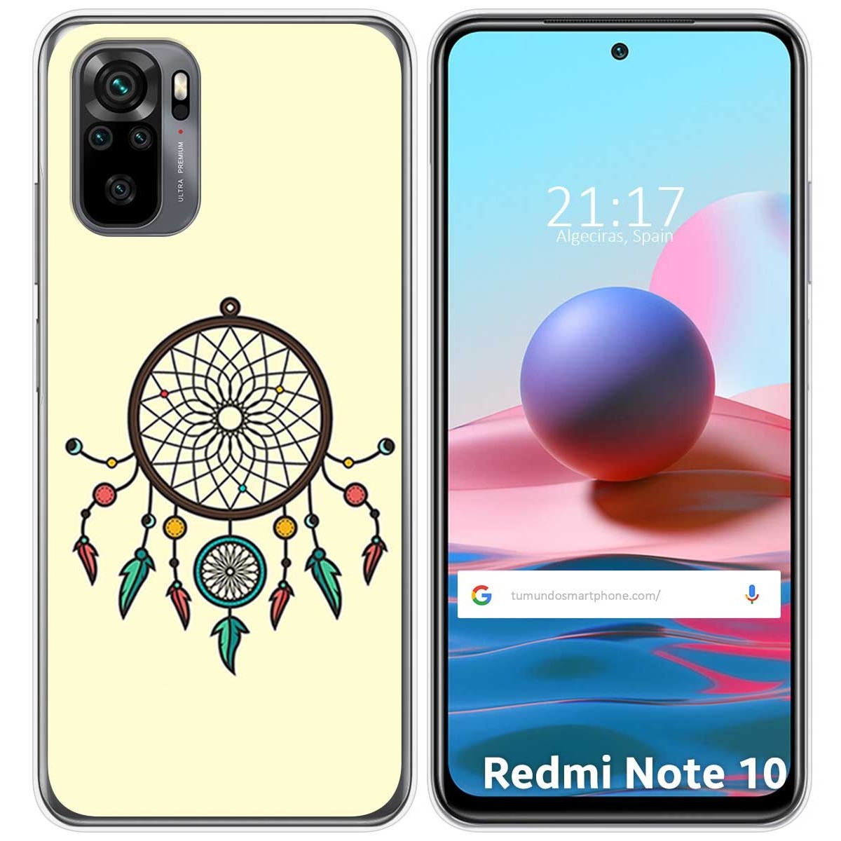 Funda Gel Tpu para Xiaomi Redmi Note 10 / 10S diseño Atrapasueños Dibujos