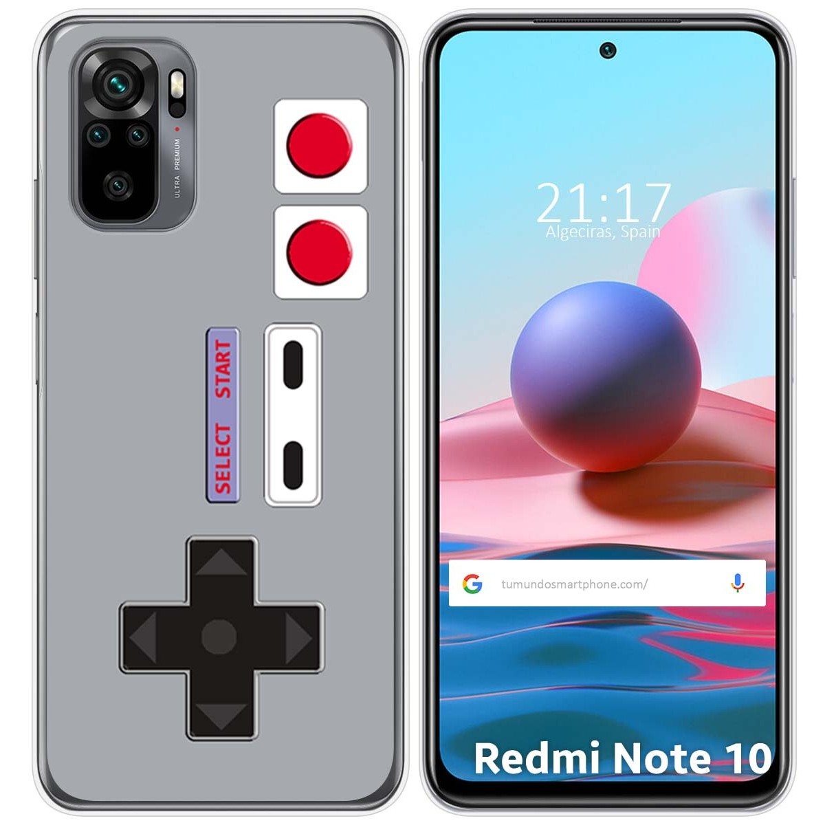 Funda Gel Tpu para Xiaomi Redmi Note 10 / 10S diseño Consola Dibujos