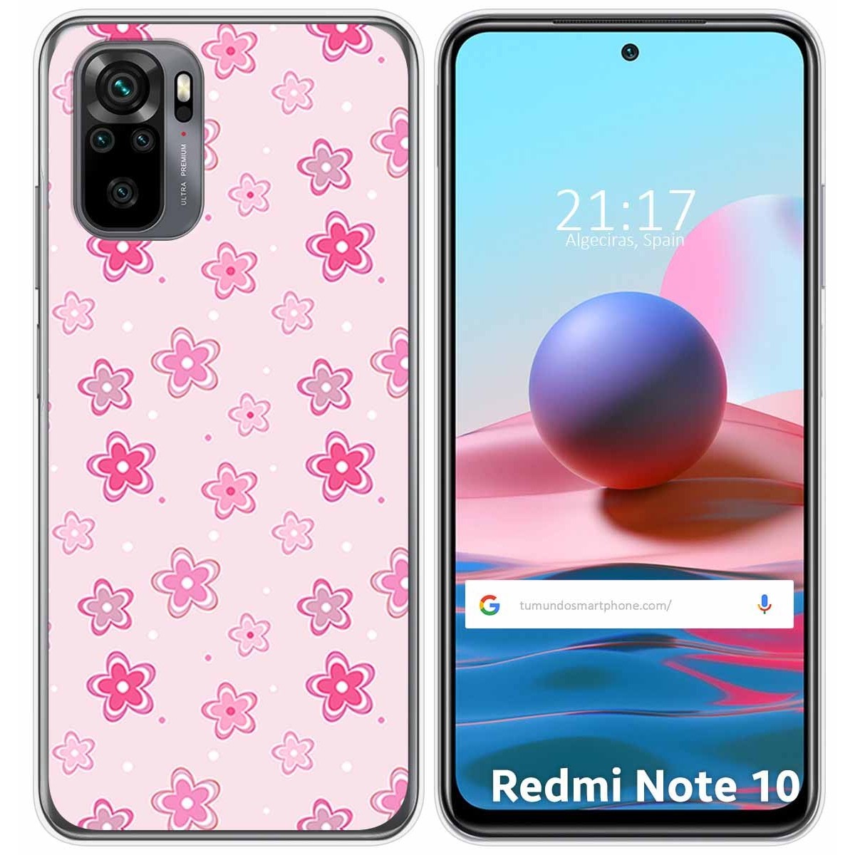 Funda Gel Tpu para Xiaomi Redmi Note 10 / 10S diseño Flores Dibujos