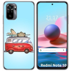 Funda Gel Tpu para Xiaomi Redmi Note 10 / 10S diseño Furgoneta Dibujos