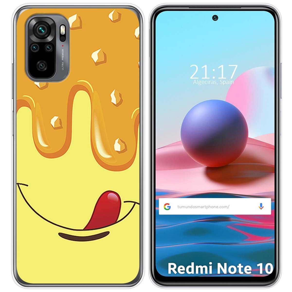 Funda Gel Tpu para Xiaomi Redmi Note 10 / 10S diseño Helado Vainilla Dibujos