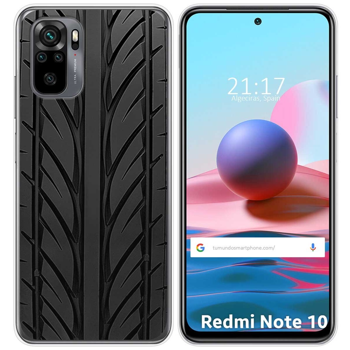 Funda Gel Tpu para Xiaomi Redmi Note 10 / 10S diseño Neumatico Dibujos