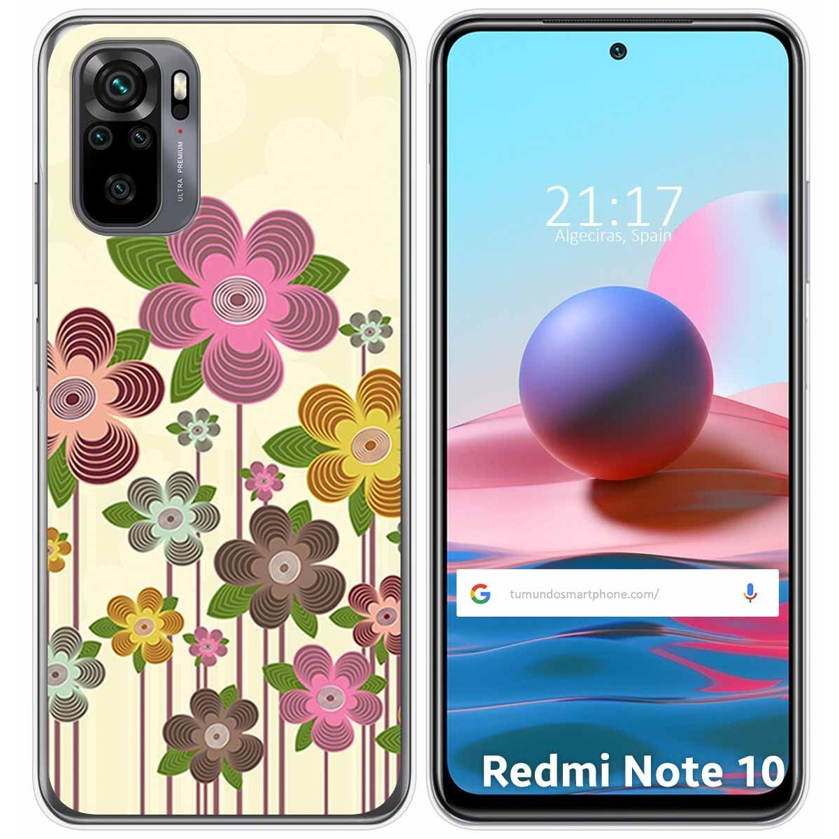 Funda Gel Tpu para Xiaomi Redmi Note 10 / 10S diseño Primavera En Flor Dibujos