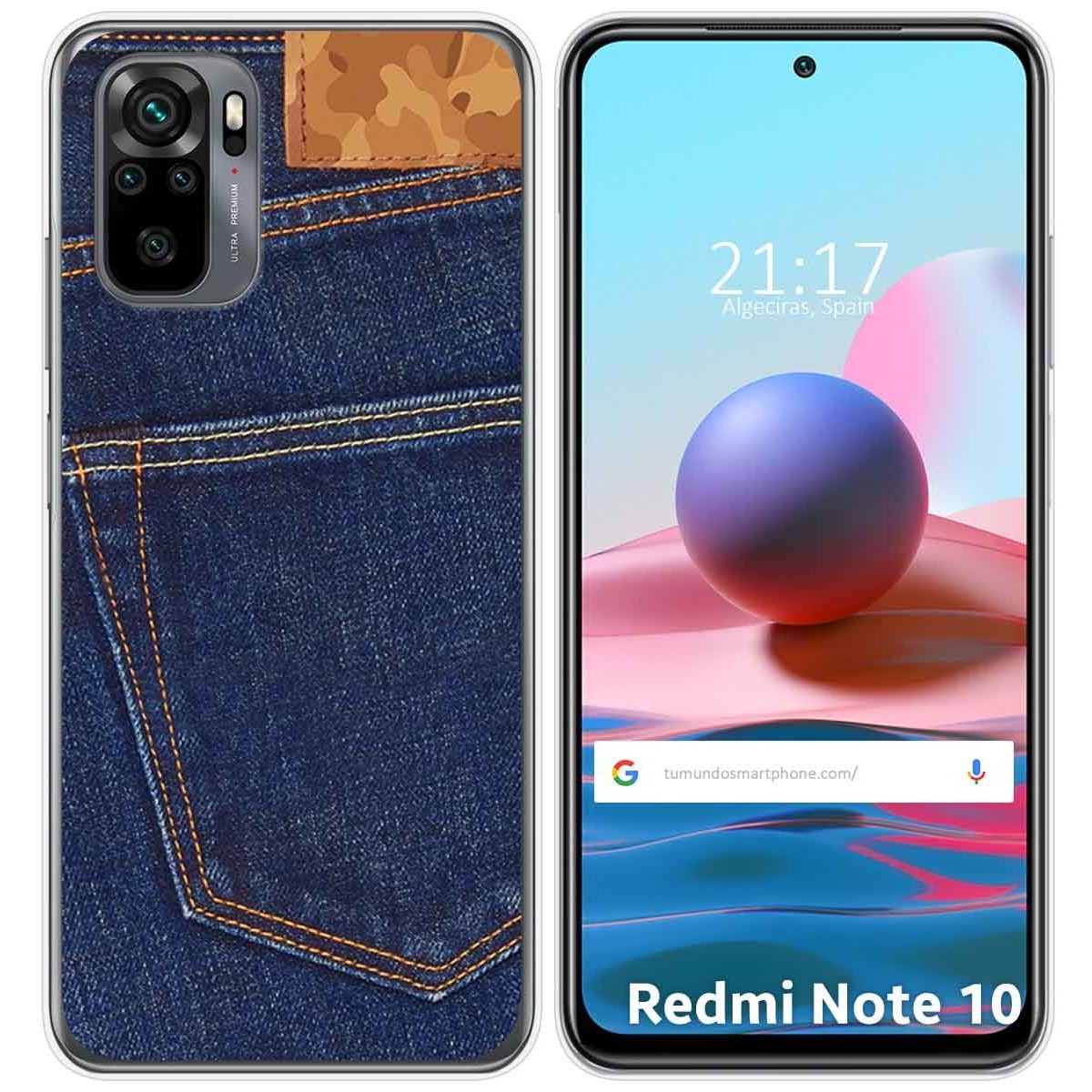 Funda Gel Tpu para Xiaomi Redmi Note 10 / 10S diseño Vaquero Dibujos