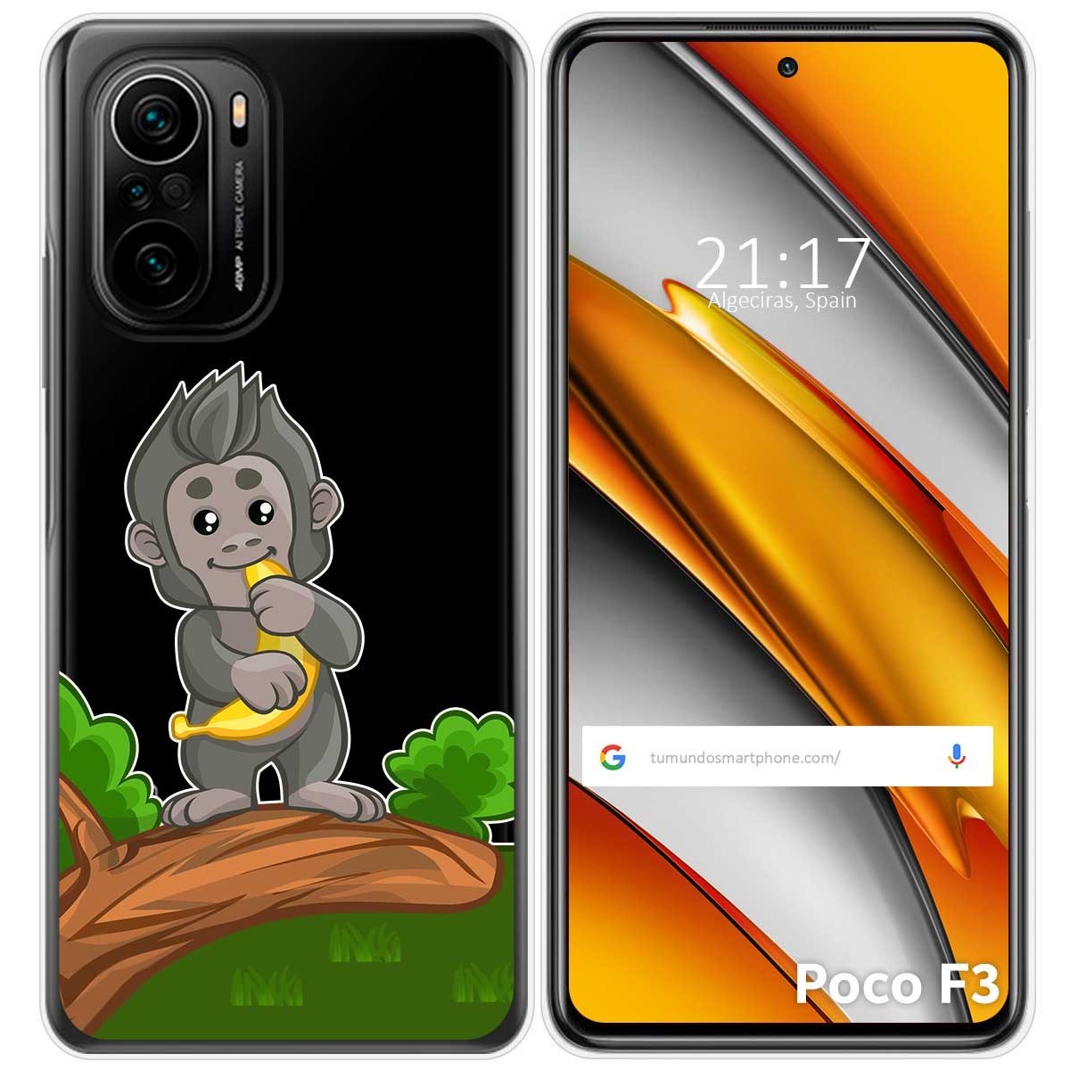 Funda Gel Transparente para Xiaomi POCO F3 5G / Mi 11i 5G diseño Mono Dibujos