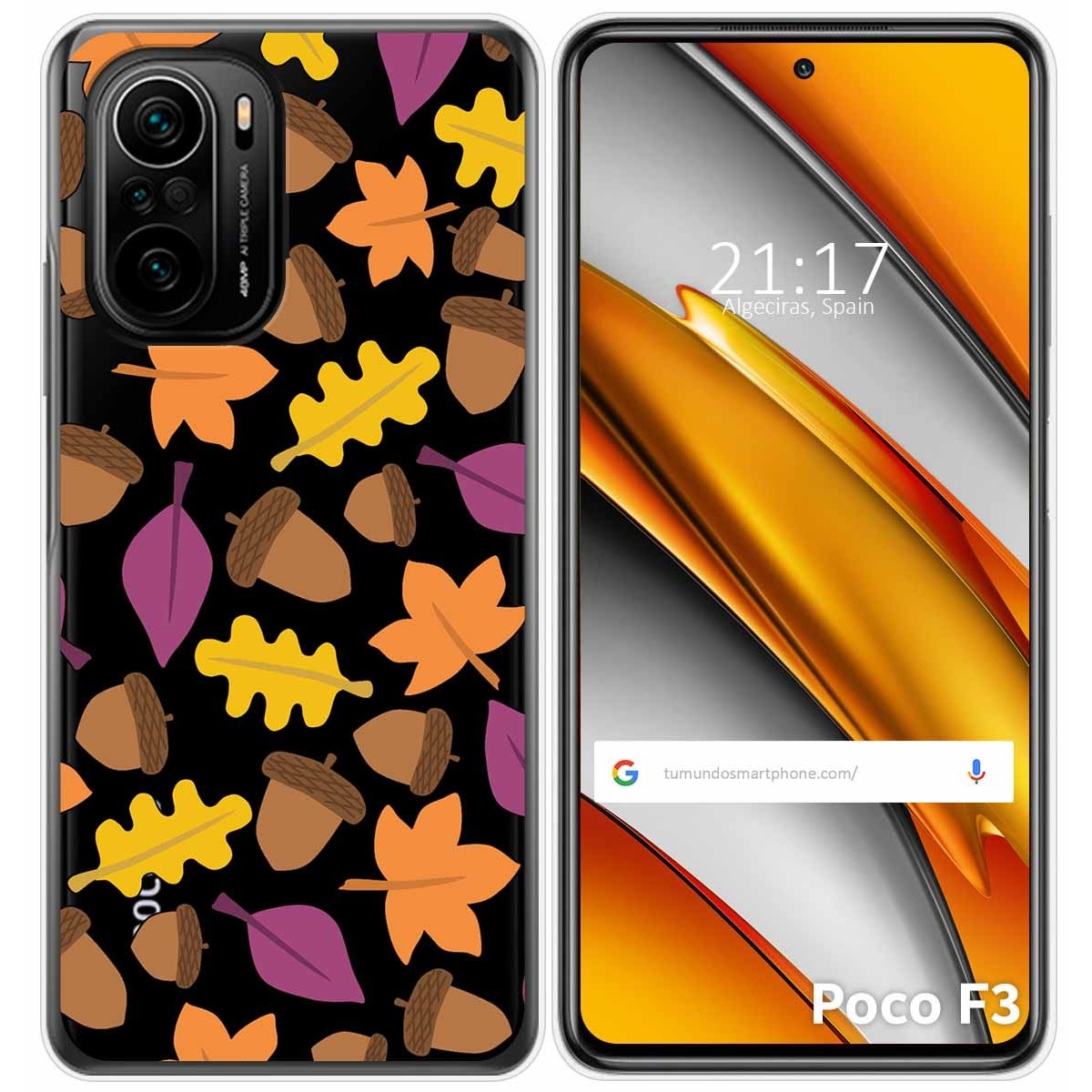 Funda Gel Transparente para Xiaomi POCO F3 5G / Mi 11i 5G diseño Otoño Dibujos