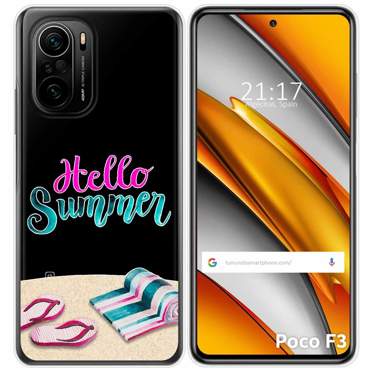 Funda Gel Transparente para Xiaomi POCO F3 5G / Mi 11i 5G diseño Summer Dibujos