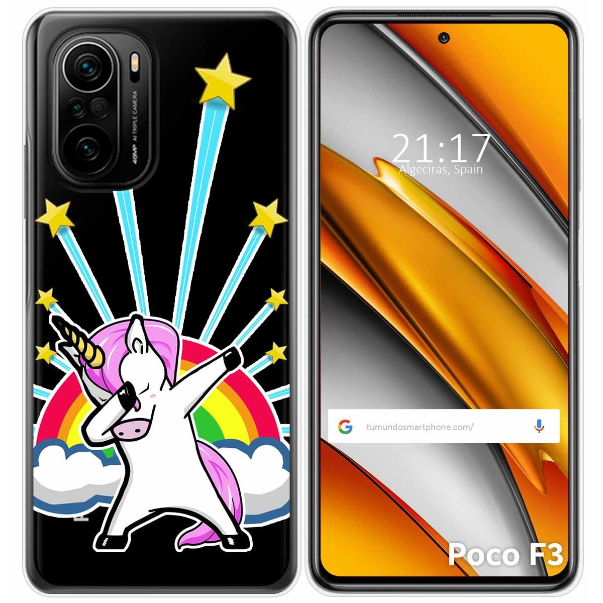 Funda Gel Transparente para Xiaomi POCO F3 5G / Mi 11i 5G diseño Unicornio Dibujos
