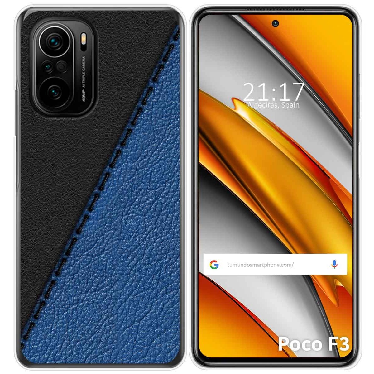 Funda Gel Tpu para Xiaomi POCO F3 5G / Mi 11i 5G diseño Cuero 02 Dibujos