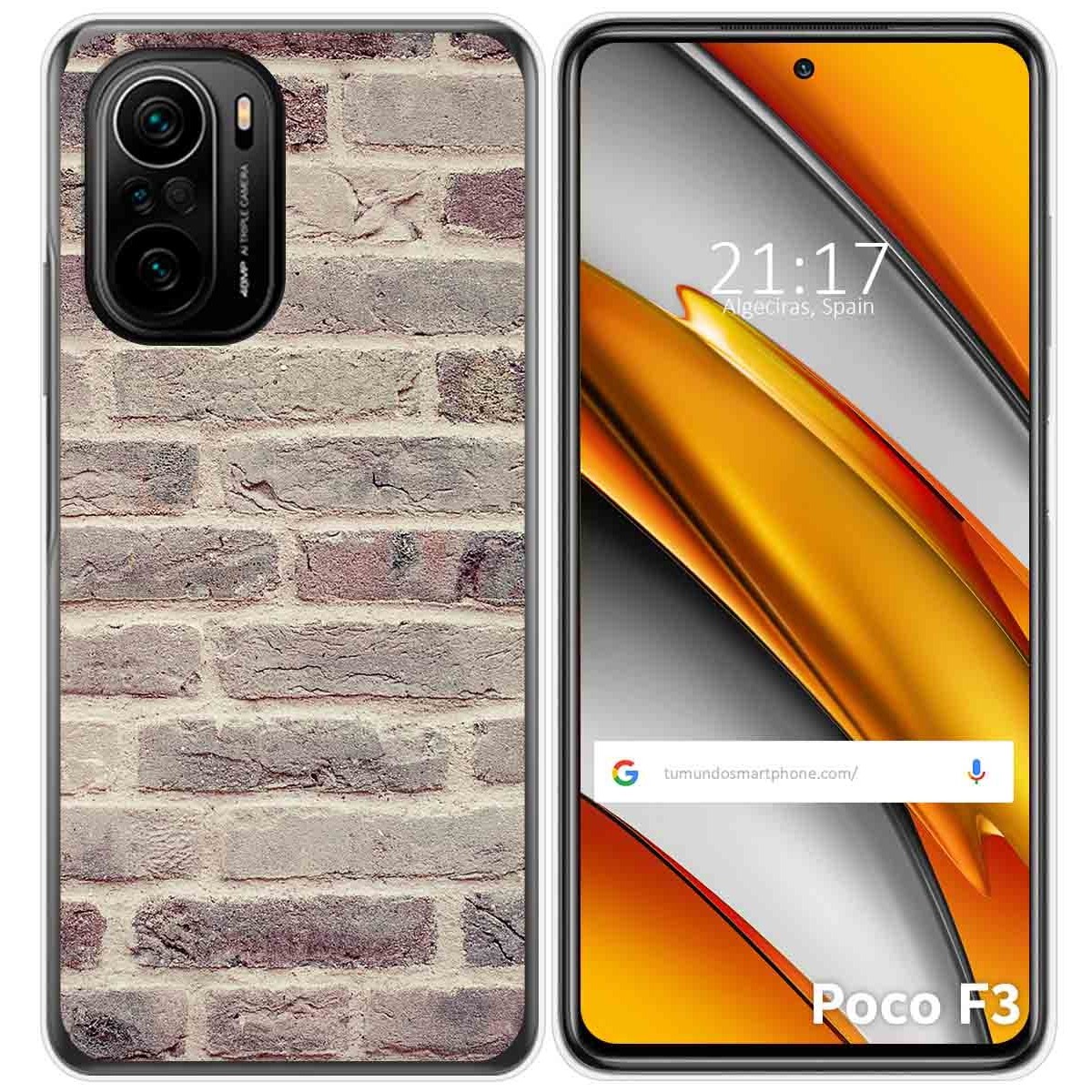 Funda Gel Tpu para Xiaomi POCO F3 5G / Mi 11i 5G diseño Ladrillo 01 Dibujos