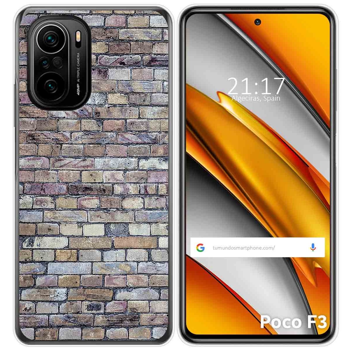 Funda Gel Tpu para Xiaomi POCO F3 5G / Mi 11i 5G diseño Ladrillo 02 Dibujos