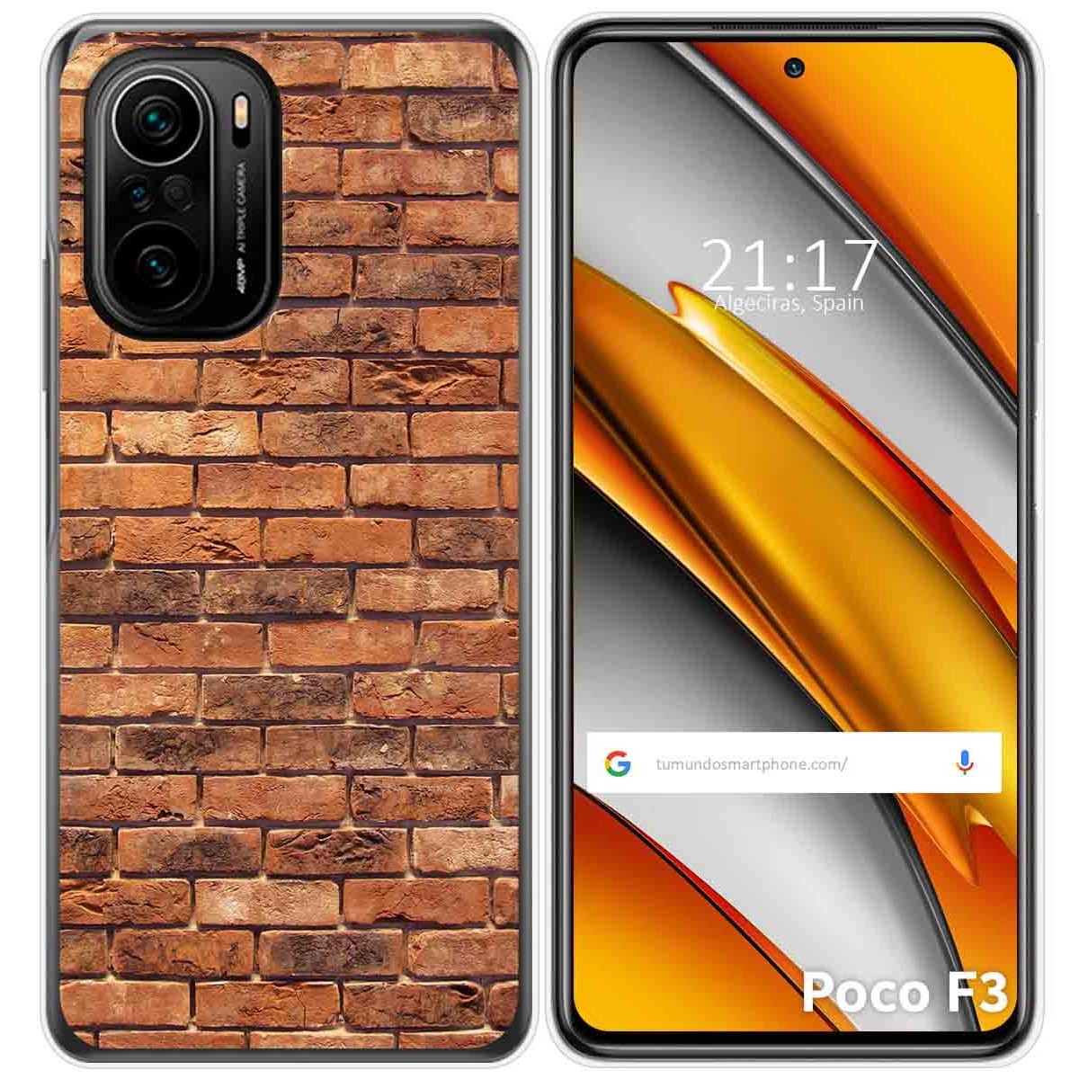 Funda Gel Tpu para Xiaomi POCO F3 5G / Mi 11i 5G diseño Ladrillo 04 Dibujos