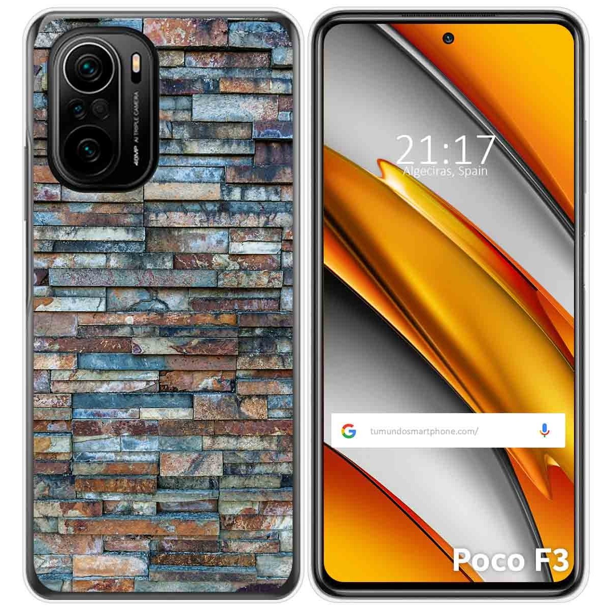 Funda Gel Tpu para Xiaomi POCO F3 5G / Mi 11i 5G diseño Ladrillo 05 Dibujos