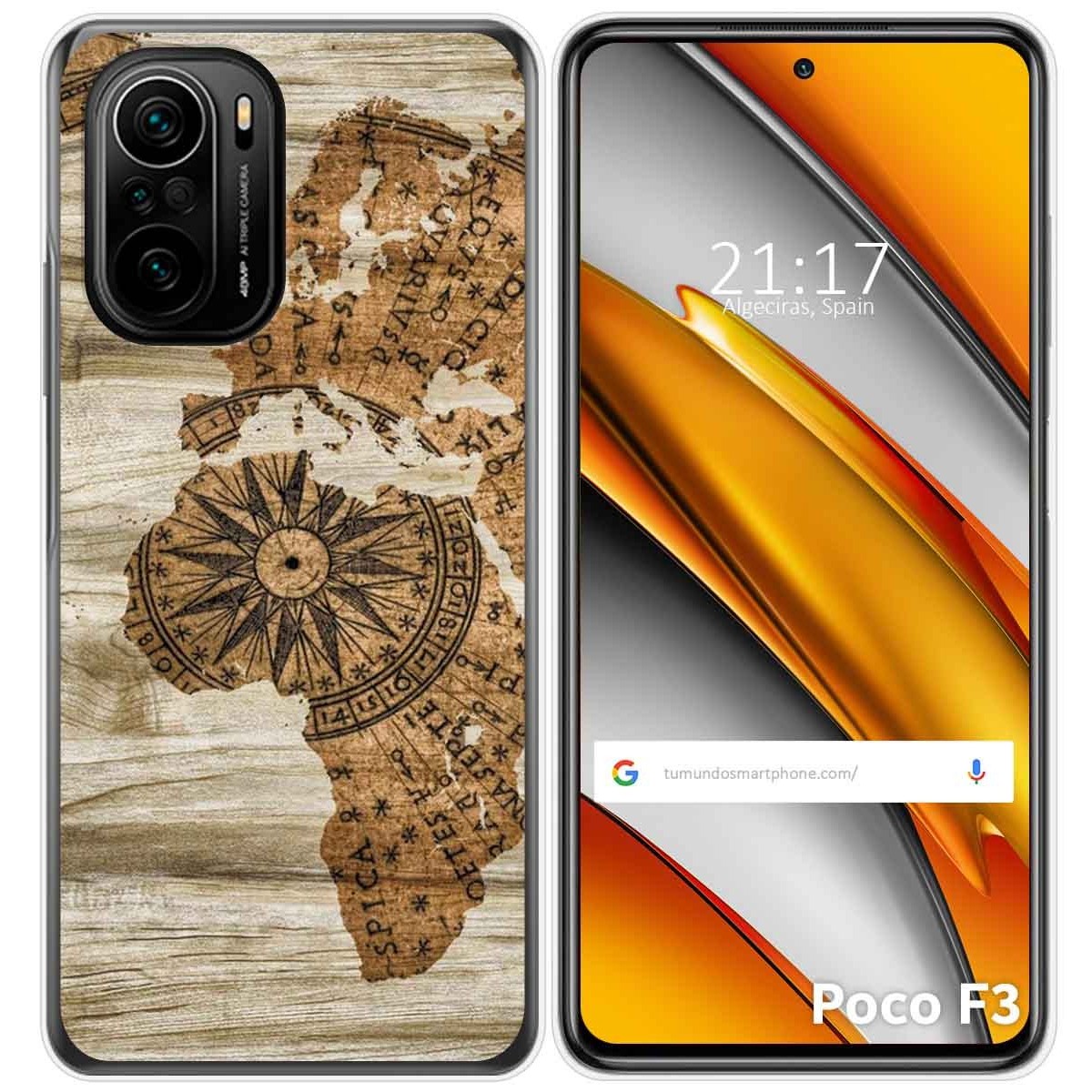 Funda Gel Tpu para Xiaomi POCO F3 5G / Mi 11i 5G diseño Madera 07 Dibujos