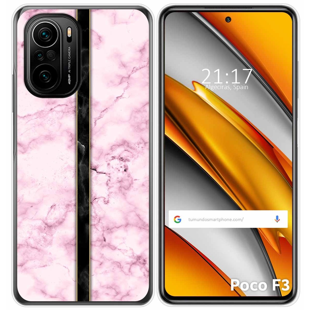 Funda Gel Tpu para Xiaomi POCO F3 5G / Mi 11i 5G diseño Mármol 04 Dibujos