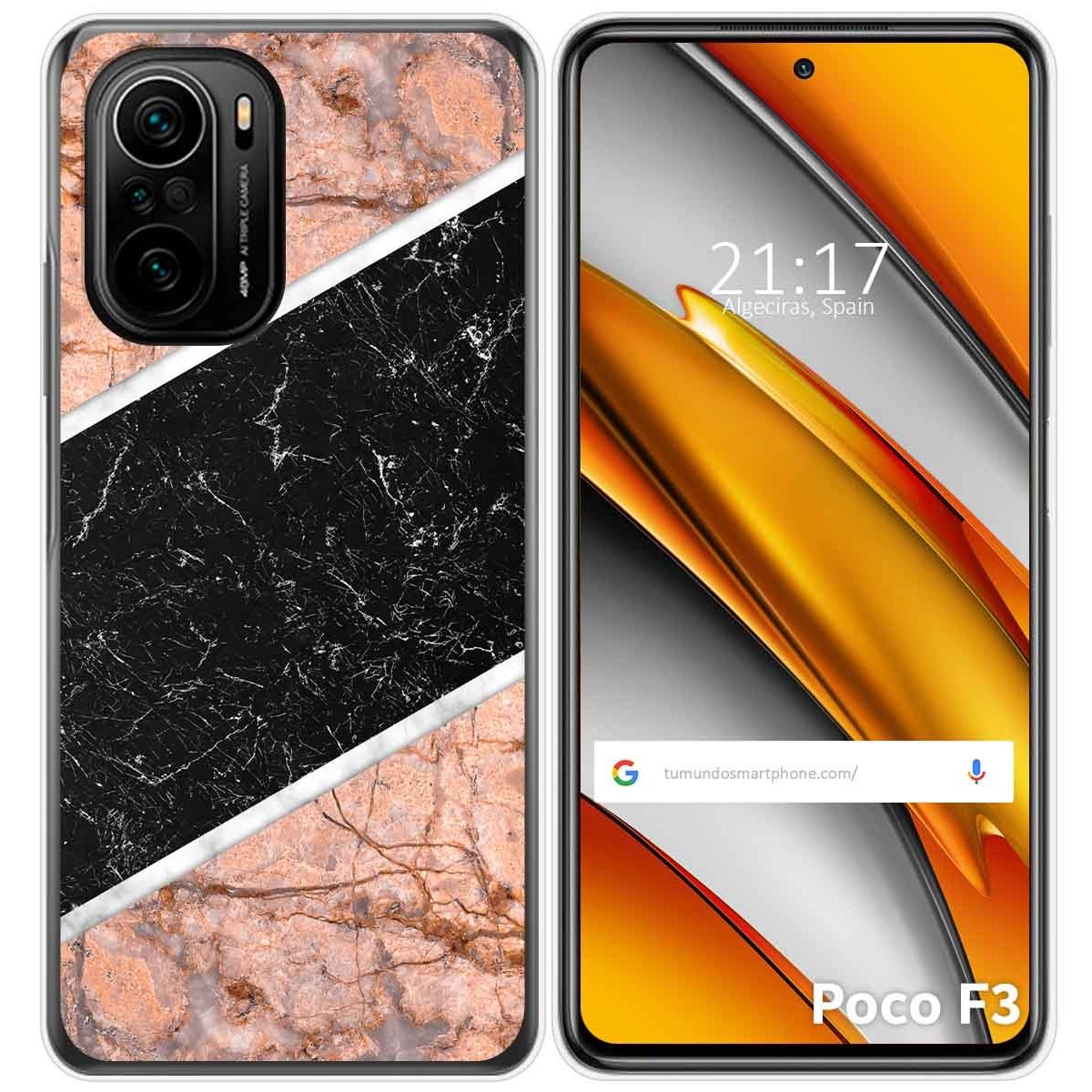 Funda Gel Tpu para Xiaomi POCO F3 5G / Mi 11i 5G diseño Mármol 07 Dibujos