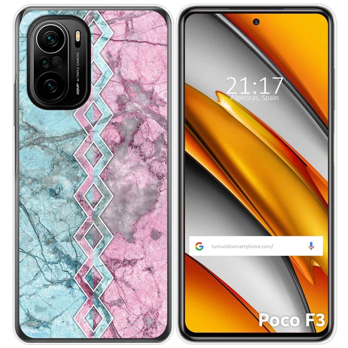 Funda Gel Tpu para Xiaomi POCO F3 5G / Mi 11i 5G diseño Mármol 08 Dibujos