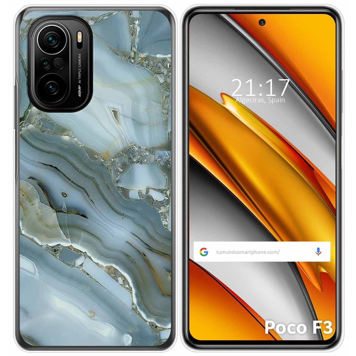 Funda Gel Tpu para Xiaomi POCO F3 5G / Mi 11i 5G diseño Mármol 09 Dibujos