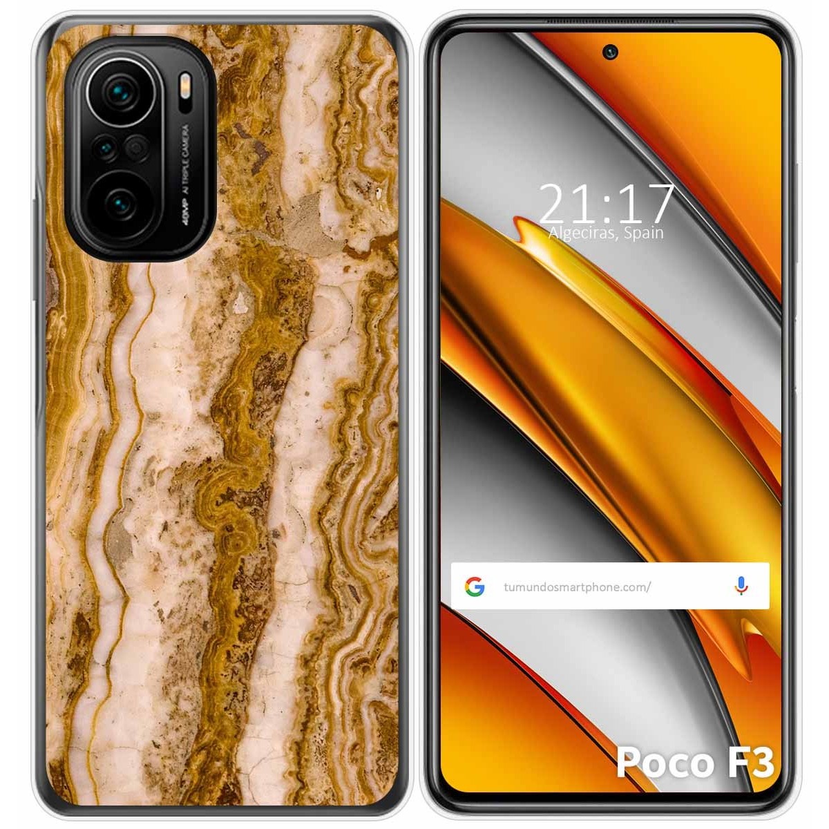 Funda Gel Tpu para Xiaomi POCO F3 5G / Mi 11i 5G diseño Mármol 10 Dibujos