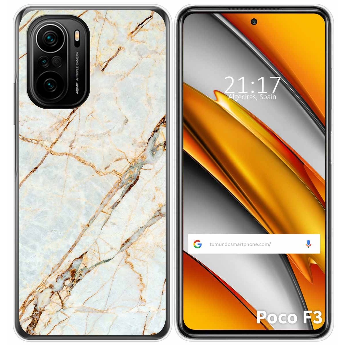 Funda Gel Tpu para Xiaomi POCO F3 5G / Mi 11i 5G diseño Mármol 13 Dibujos