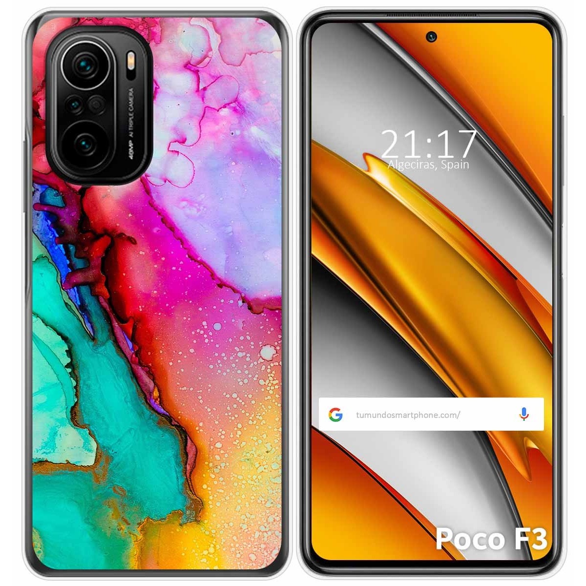 Funda Gel Tpu para Xiaomi POCO F3 5G / Mi 11i 5G diseño Mármol 15 Dibujos