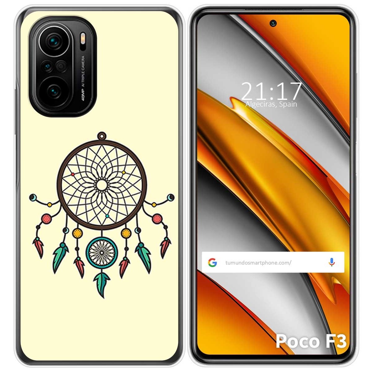 Funda Gel Tpu para Xiaomi POCO F3 5G / Mi 11i 5G diseño Atrapasueños Dibujos