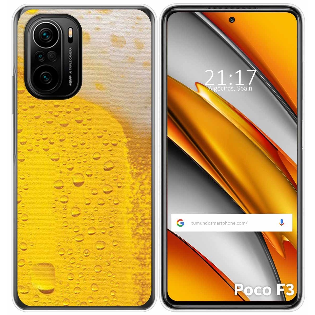 Funda Gel Tpu para Xiaomi POCO F3 5G / Mi 11i 5G diseño Cerveza Dibujos