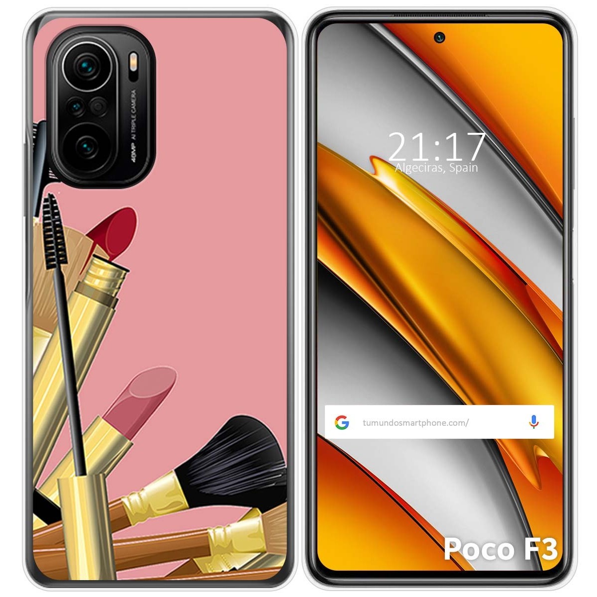 Funda Gel Tpu para Xiaomi POCO F3 5G / Mi 11i 5G diseño Brochas Dibujos