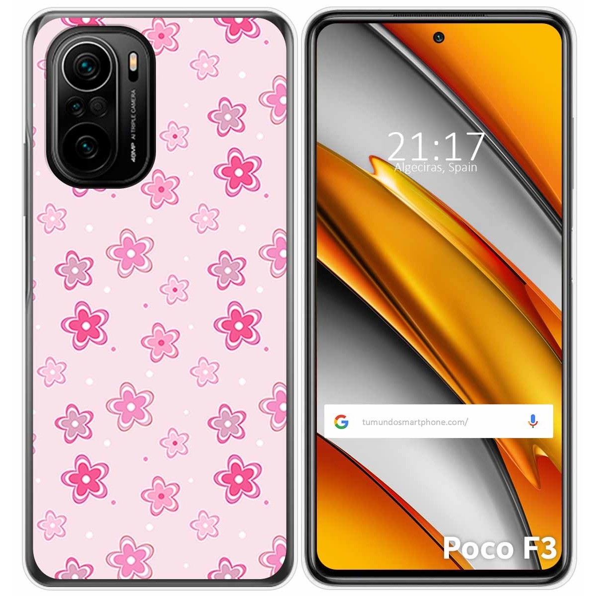 Funda Gel Tpu para Xiaomi POCO F3 5G / Mi 11i 5G diseño Flores Dibujos