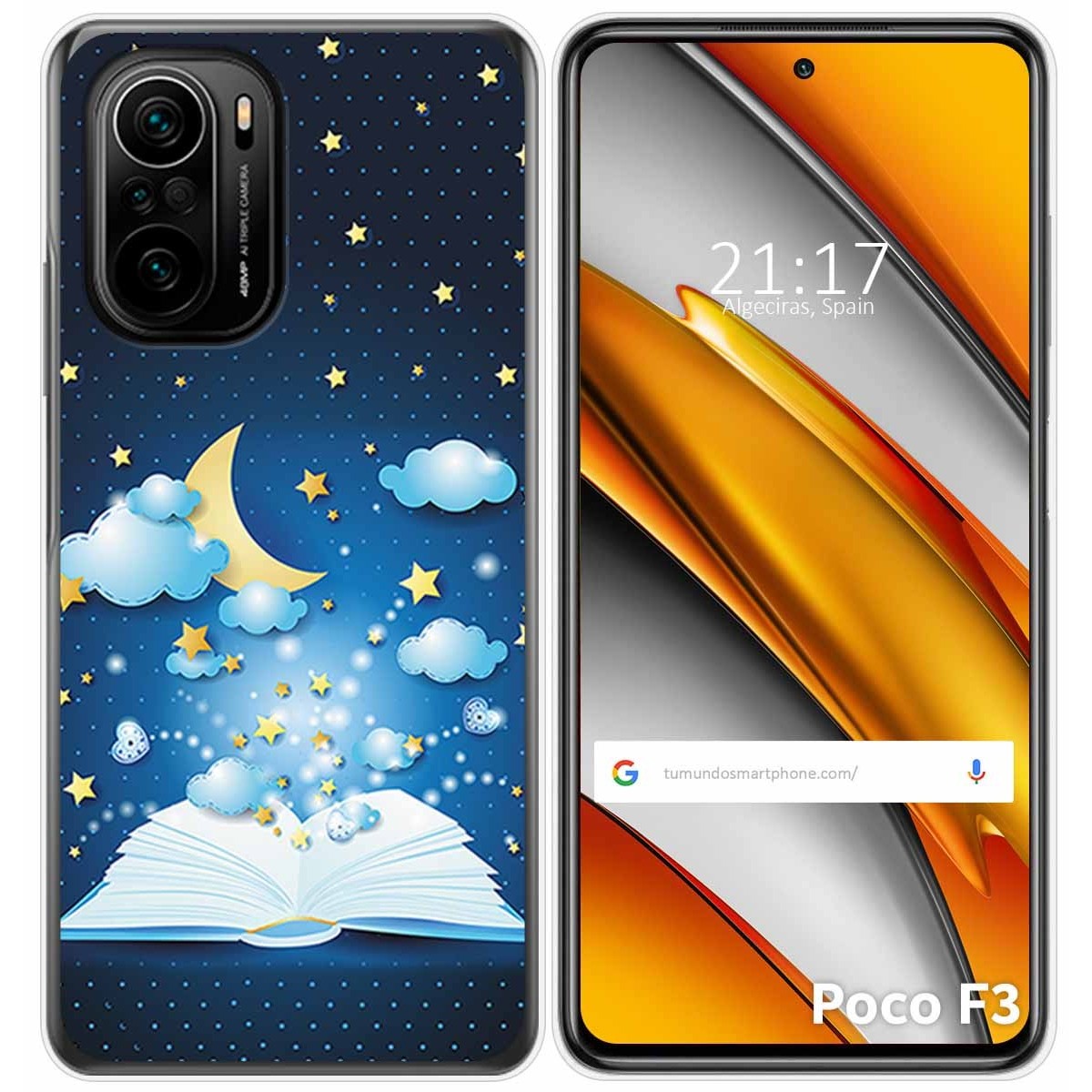 Funda Gel Tpu para Xiaomi POCO F3 5G / Mi 11i 5G diseño Libro Cuentos Dibujos