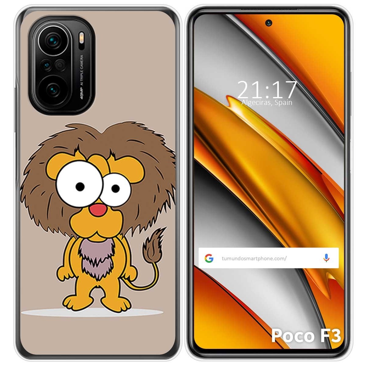 Funda Gel Tpu para Xiaomi POCO F3 5G / Mi 11i 5G diseño Leon Dibujos