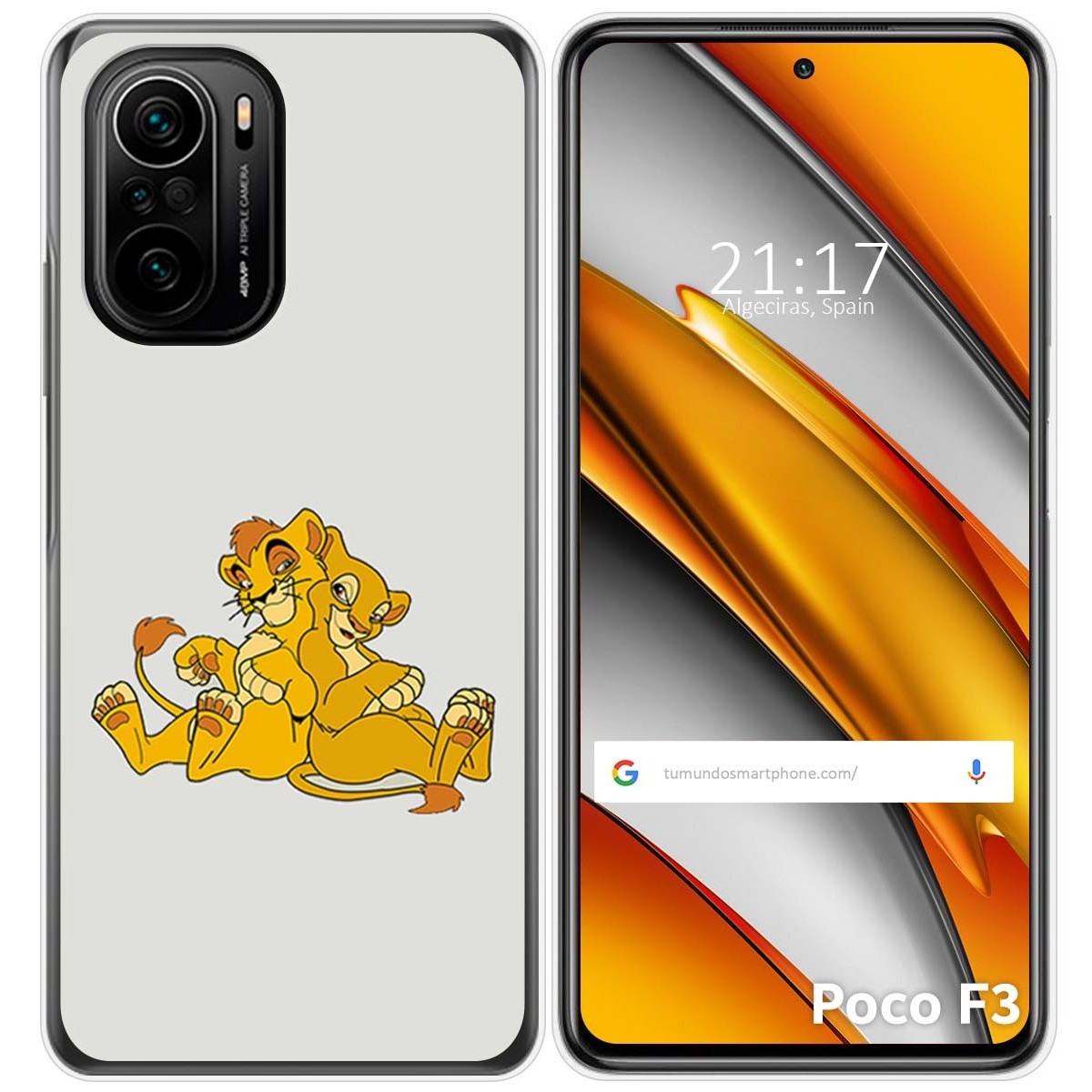 Funda Gel Tpu para Xiaomi POCO F3 5G / Mi 11i 5G diseño Leones Dibujos