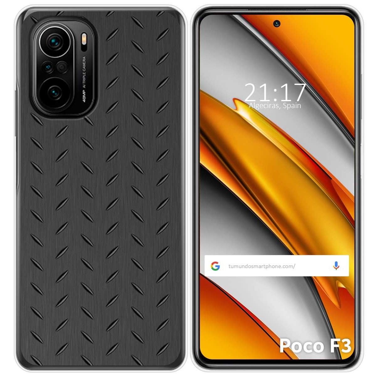 Funda Gel Tpu para Xiaomi POCO F3 5G / Mi 11i 5G diseño Metal Dibujos