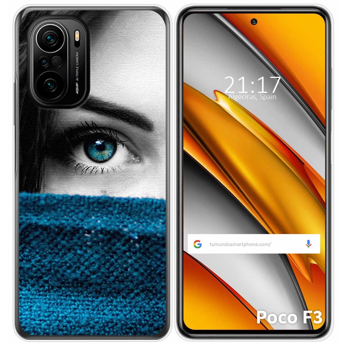 Funda Gel Tpu para Xiaomi POCO F3 5G / Mi 11i 5G diseño Ojo Dibujos