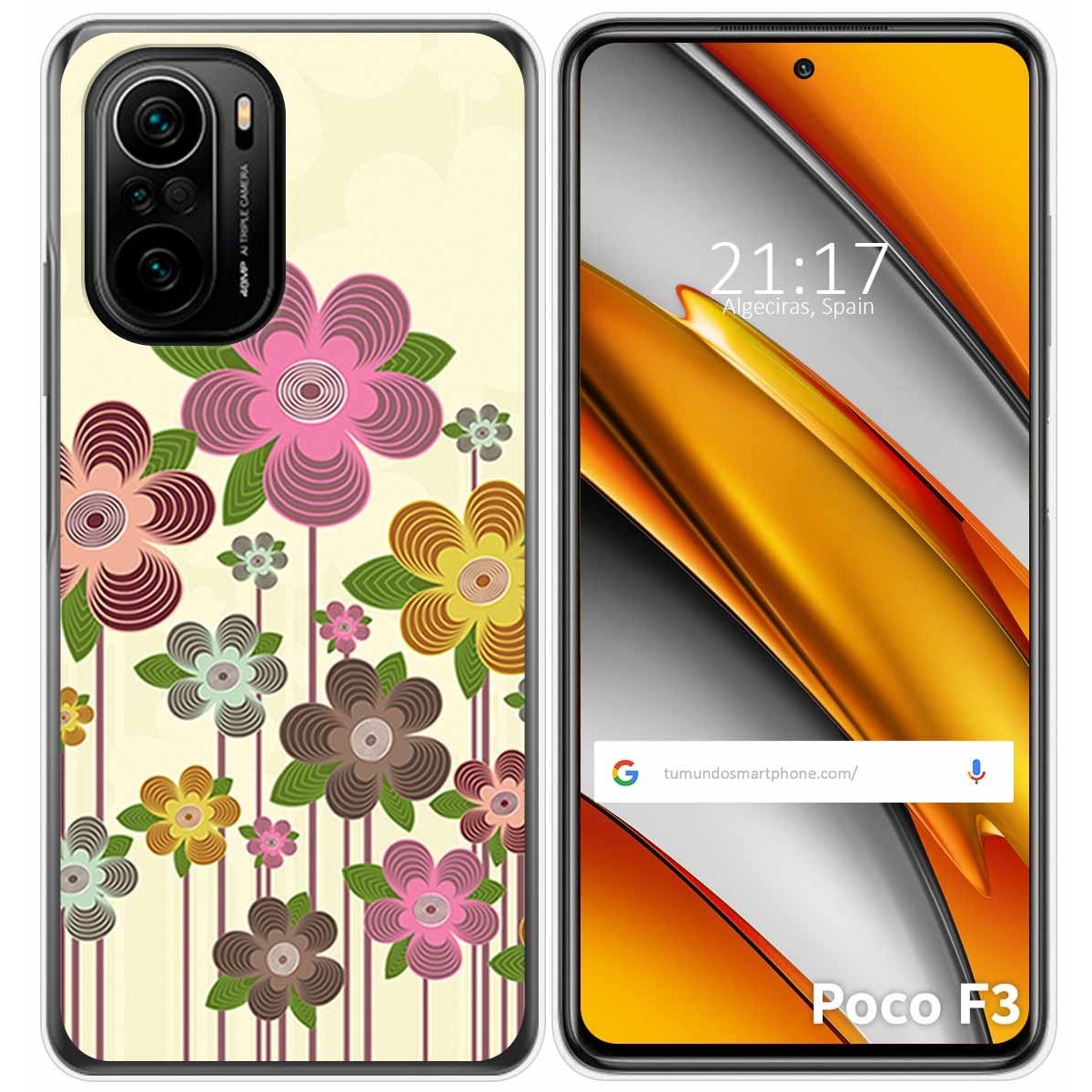 Funda Gel Tpu para Xiaomi POCO F3 5G / Mi 11i 5G diseño Primavera En Flor Dibujos